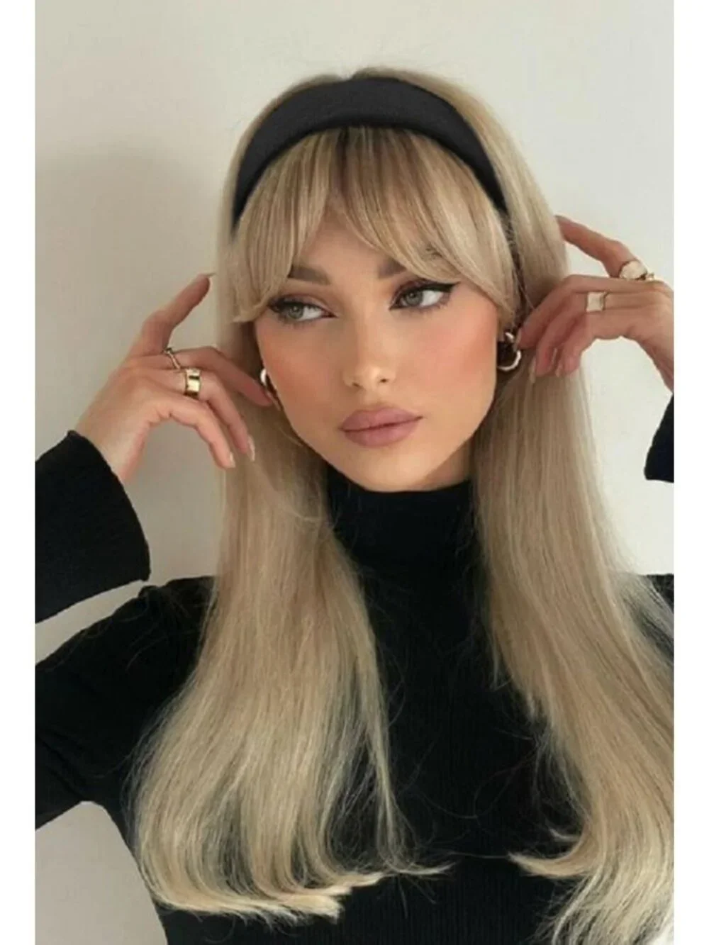 Trendy Non-Slip Headbands for Women - 4PCS Cute Elastic Hair Bands, Fall Fashion